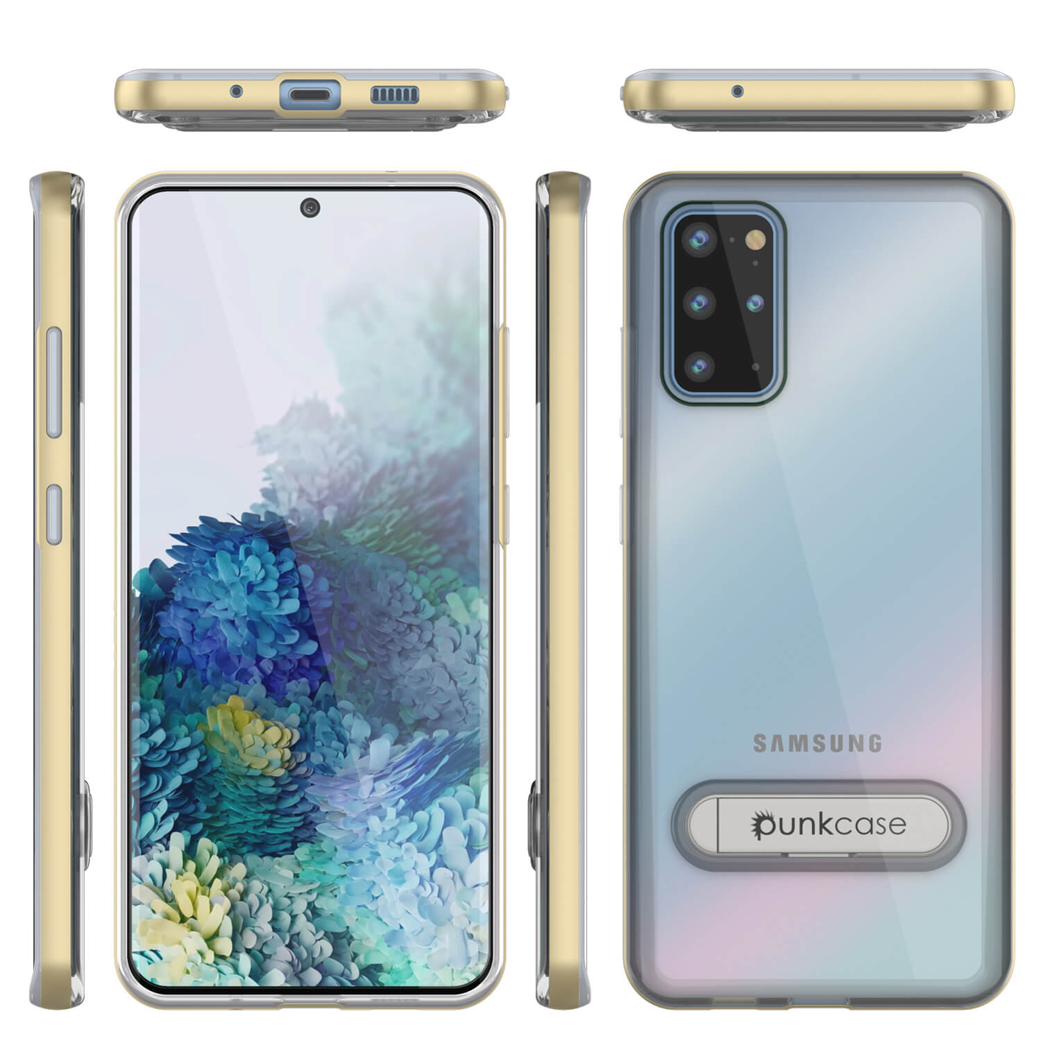 Galaxy S20+ Plus Case, PUNKcase [LUCID 3.0 Series] [Slim Fit] Armor Cover w/ Integrated Screen Protector [Gold]