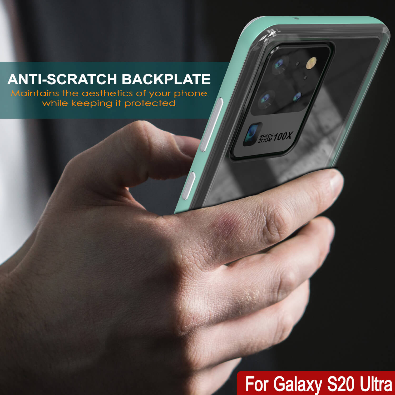 Galaxy S20 Ultra Case, PUNKcase [LUCID 3.0 Series] [Slim Fit] Armor Cover w/ Integrated Screen Protector [Teal]