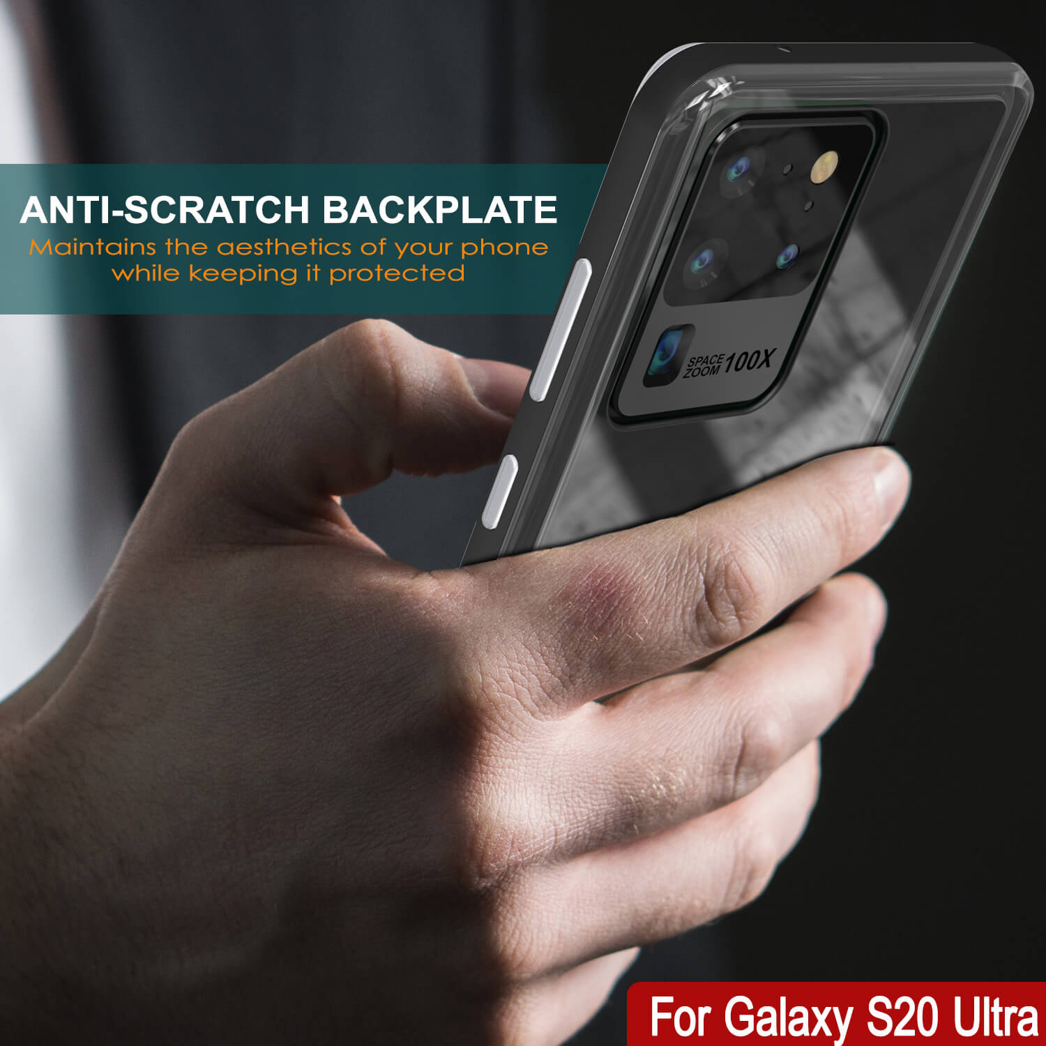 Galaxy S20 Ultra Case, PUNKcase [LUCID 3.0 Series] [Slim Fit] Armor Cover w/ Integrated Screen Protector [Black]