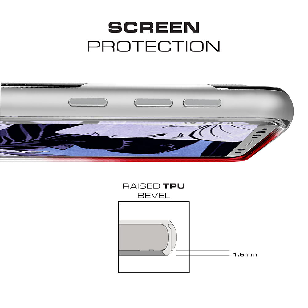 Galaxy S9 Clear Protective Case | Cloak 3 Series [Black]