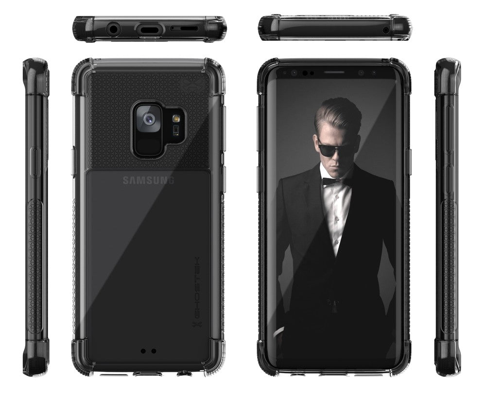 Galaxy S9 Clear Protective Case | Covert 2 Series [Black]