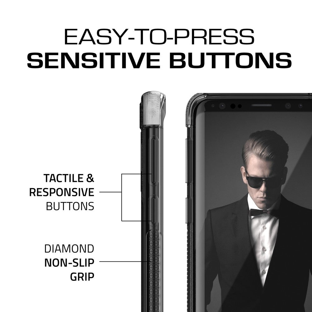 Galaxy S9 Clear Protective Case | Covert 2 Series [White]