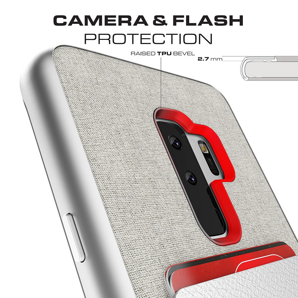 Galaxy S9+ Protective Wallet Case | Exec 2 Series [Red]