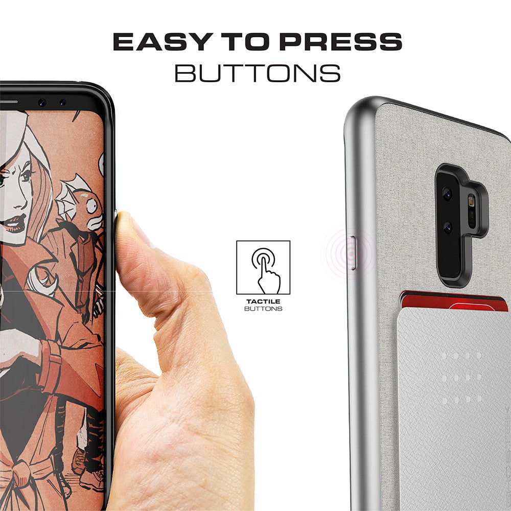 Galaxy S9+ Protective Wallet Case | Exec 2 Series [Red]