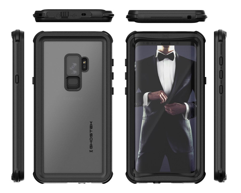 Galaxy S9+ Plus Rugged Waterproof Case | Nautical Series | [Black]