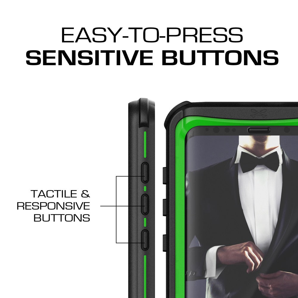 Galaxy S9+ Plus Rugged Waterproof Case | Nautical Series | [Geen]