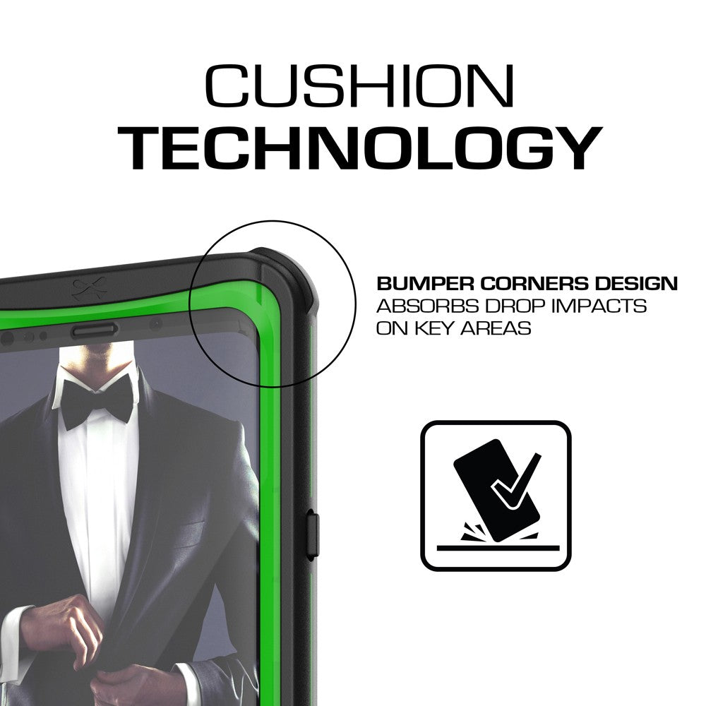 Galaxy S9+ Plus Rugged Waterproof Case | Nautical Series | [Geen]