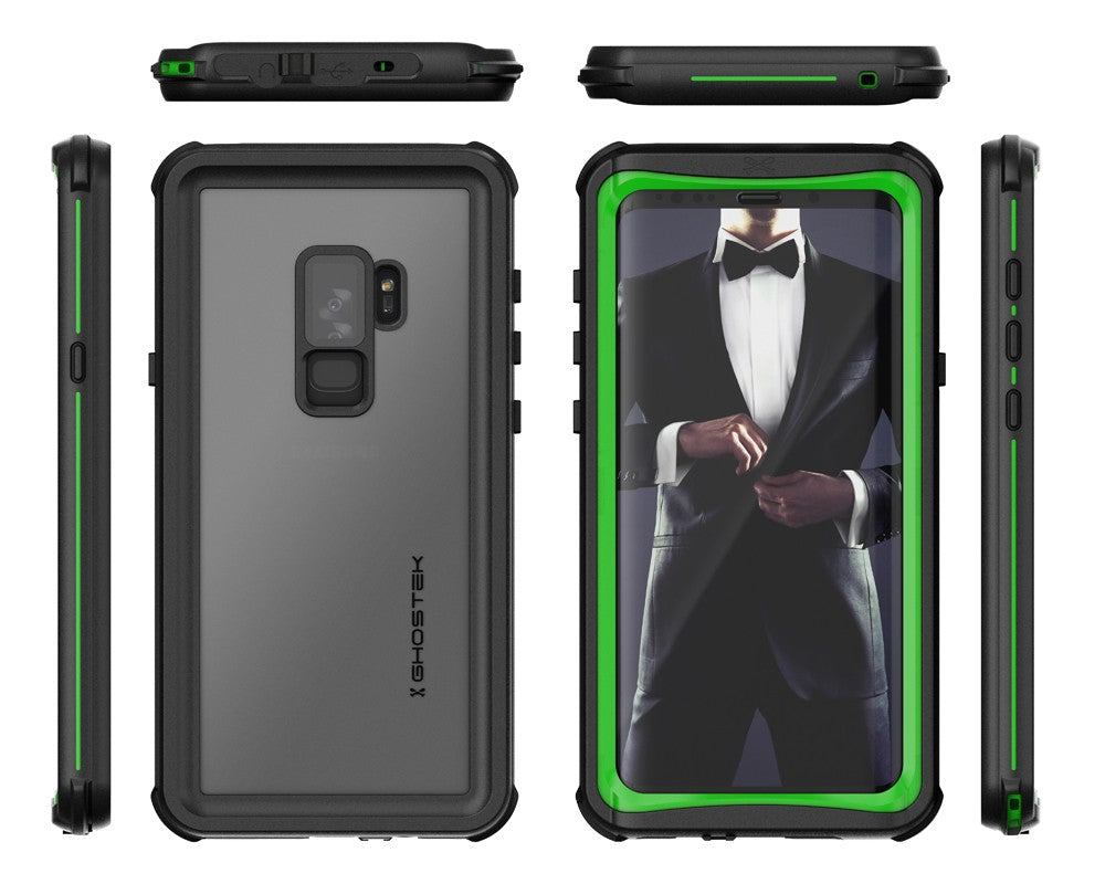 Galaxy S9+ Plus Rugged Waterproof Case | Nautical Series | [Geen]