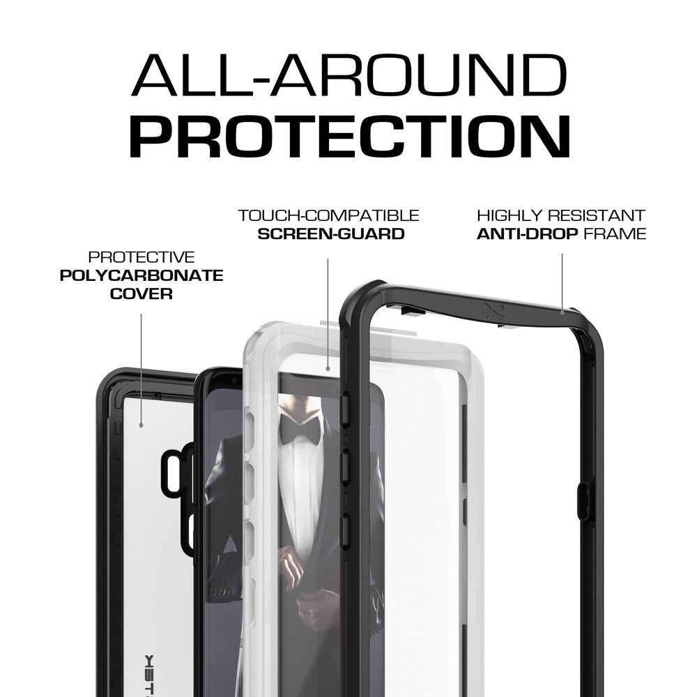 Galaxy S9+ Plus Rugged Waterproof Case | Nautical Series | [White]