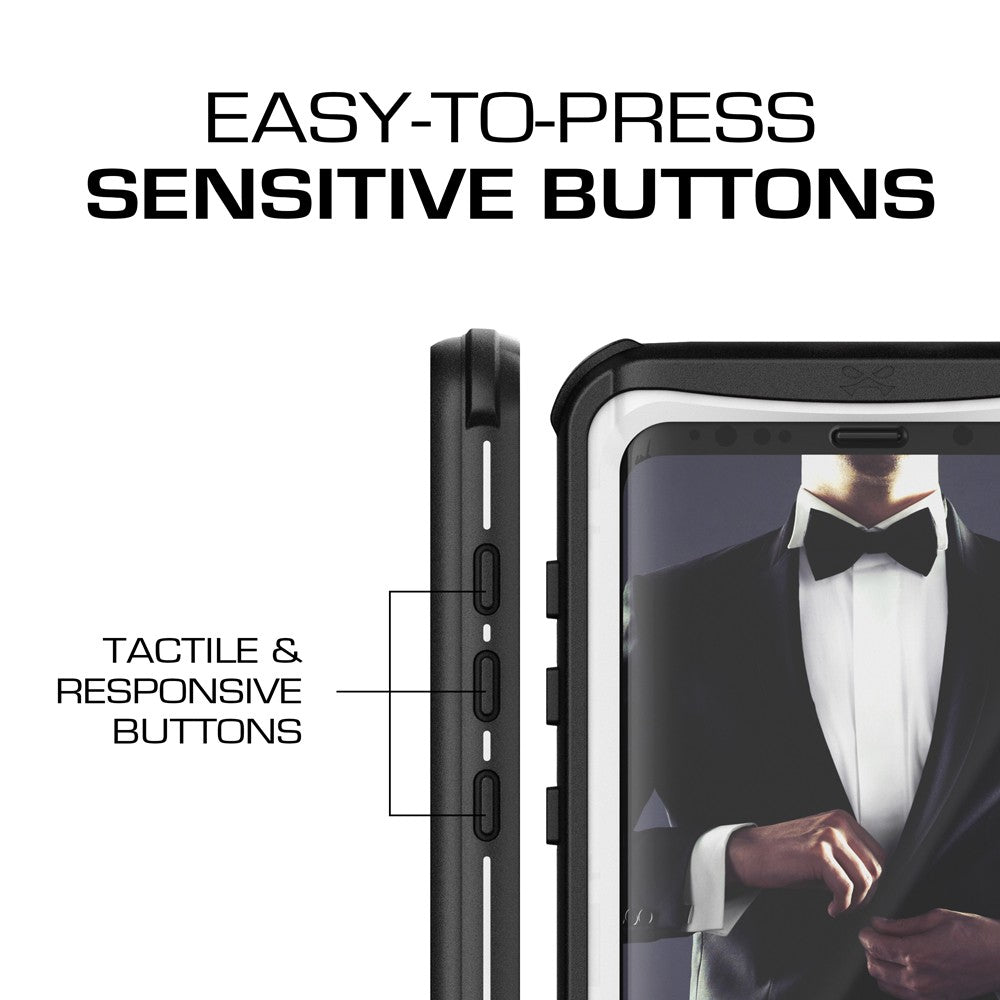 Galaxy S9+ Plus Rugged Waterproof Case | Nautical Series | [White]