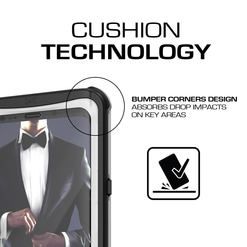 Galaxy S9+ Plus Rugged Waterproof Case | Nautical Series | [White]