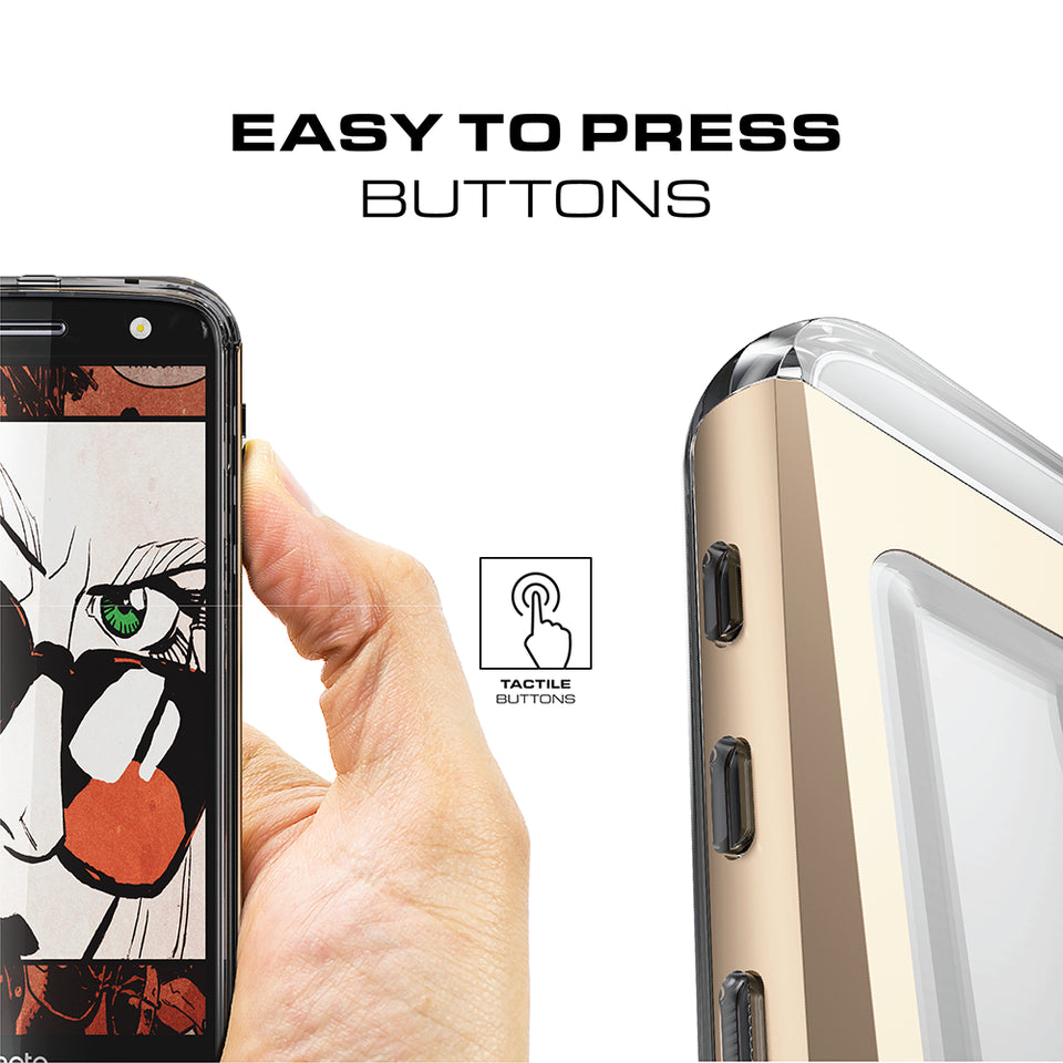 Motorola Moto Z Force Case, Ghostek Cloak 2.0 Red Series w/ Screen Protector | Aluminum Frame