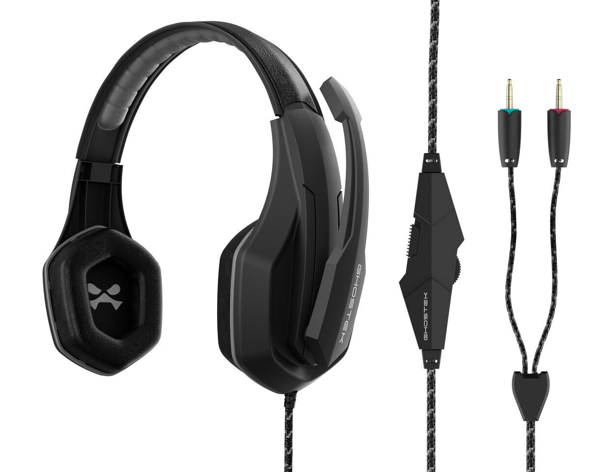 GHOSTEK® GAMING HEADPHONES | HERO SERIES | BLACK | PUNKCASE