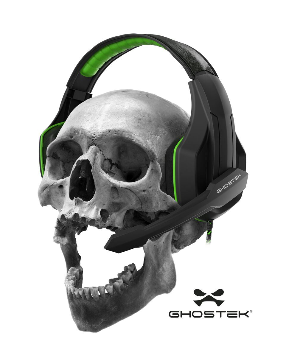 GHOSTEK® GAMING HEADPHONES | HERO SERIES | GREEN | PUNKCASE