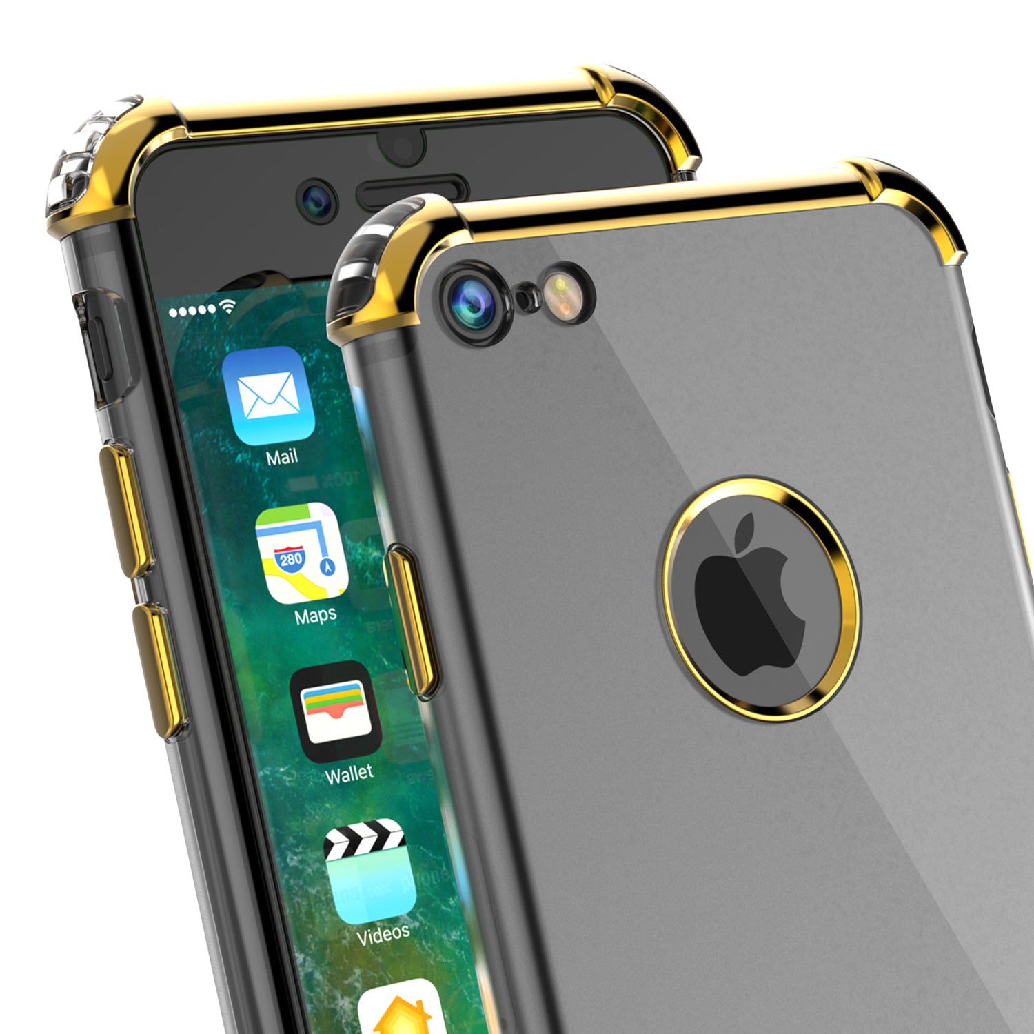 iPhone 7 Case, Punkcase [BLAZE GOLD SERIES] Protective Cover W/ PunkShield Screen Protector